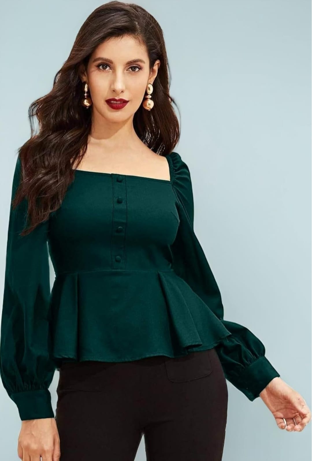 Casual Long Sleeve Western Top for Women/Girls