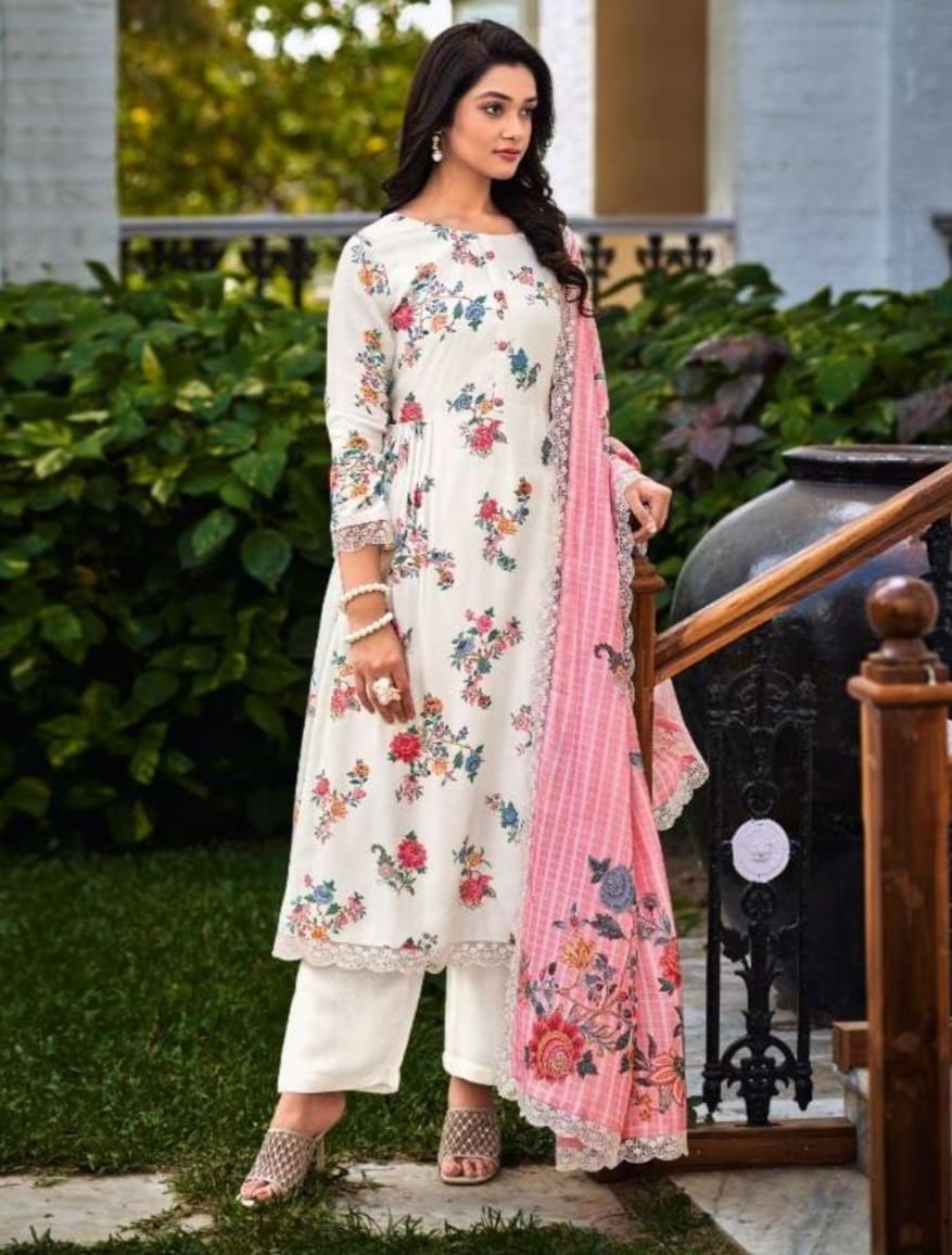 Indian Latest Designer Salwar Suit Collection. Exclusive embroidery work gives a fashionable look, and high-sense style and luxury makes you ready for envious glares and very rich & royal at the Party, Function, event, etc.