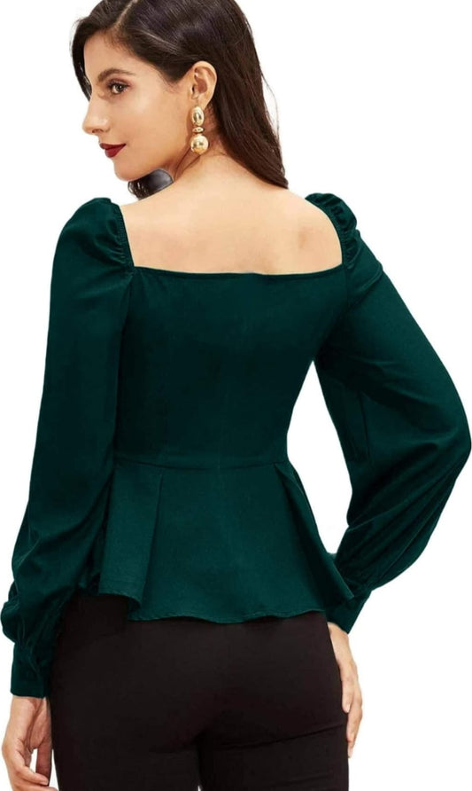 Casual Long Sleeve Western Top for Women/Girls