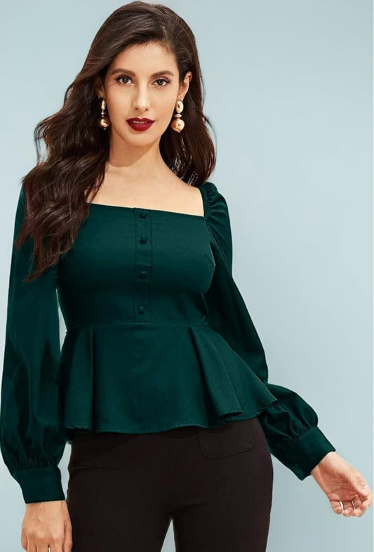 Casual Long Sleeve Western Top for Women/Girls