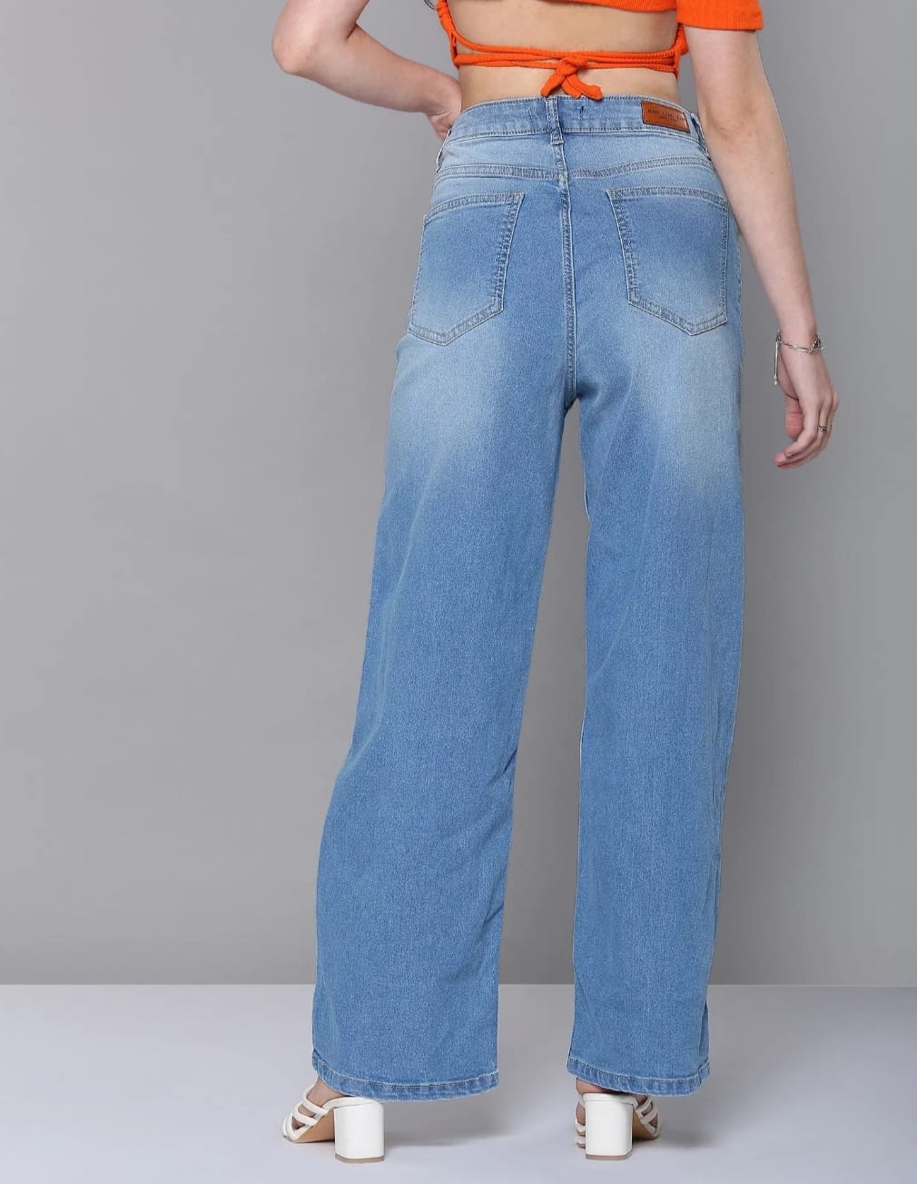 Straight Fit High Rise Jeans