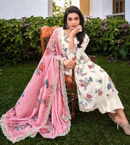 Indian Latest Designer Salwar Suit Collection. Exclusive embroidery work gives a fashionable look, and high-sense style and luxury makes you ready for envious glares and very rich &amp; royal at the Party, Function, event, etc.
